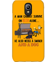 Load image into Gallery viewer, A Man Loves Beer And Dachshund Gift For Dog Lovers Phone case
