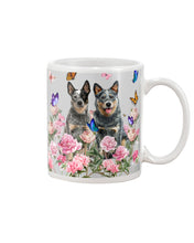 Load image into Gallery viewer, Australian Cattle Dog Butterflies Peony Gift For Dog Lovers Mug
