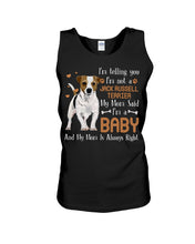 Load image into Gallery viewer, I'm Not A Jack Russell I'm A Baby Special  Custom Design For Dog Lovers Unisex Tank Top
