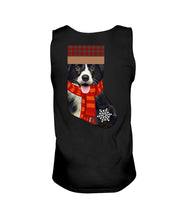 Load image into Gallery viewer, Santa Border Collie In Stock Gift For Dog Lovers Unisex Tank Top

