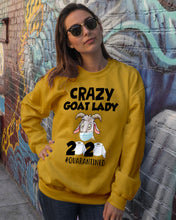 Load image into Gallery viewer, Crazy Goat Lady 2020 Quarantined Gift For Goat Lovers Sweatshirt
