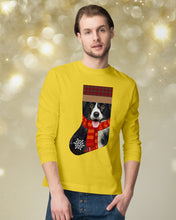 Load image into Gallery viewer, Santa Border Collie In Stock Gift For Dog Lovers Unisex Long Sleeve
