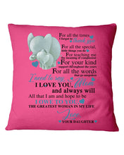 Load image into Gallery viewer, Gift For Abuelo I Love You And Always Will   Custom Design Pillow Cover
