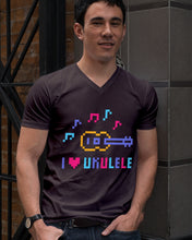 Load image into Gallery viewer, Ukulele Lovely Custom Design For Music Instrument  Lovers Guys V-Neck
