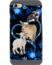 Load image into Gallery viewer, Lovely Phone Case Twinkling Blue Heart Gift For Goat Lovers Phone case
