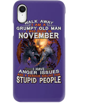 Load image into Gallery viewer, Walk Away I Am A Grumpy Old Man Who Was Born In November Birthday Gift Phone case

