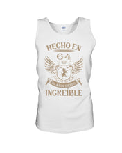 Load image into Gallery viewer, Hecho En 64 56      Anos Siendo Increible Special Custom Design Unisex Tank Top

