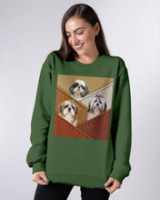 Load image into Gallery viewer, Three Cute Shih Tzu In Bag Gift For Dog Lovers Sweatshirt

