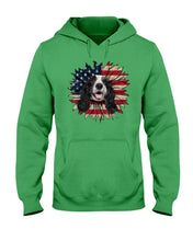 Load image into Gallery viewer, English Cocker Spaniel US Sunflower Gift For Dog Lovers Hoodie
