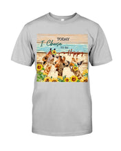 Load image into Gallery viewer, Giraffe Today I Choose To Be Happy Gift For Women Guys Tee
