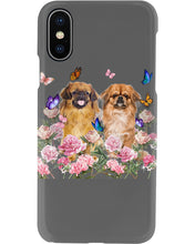 Load image into Gallery viewer, Pekingese With Peonies Gift For Dog Lovers Phone case
