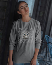 Load image into Gallery viewer, Vintage Cat's Face Unique Custom Design For Cat Lovers Unisex Long Sleeve
