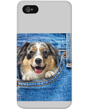Load image into Gallery viewer, Australian Shepherd In Denim Pocket Gift For Dog Lovers Phone case
