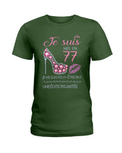 Load image into Gallery viewer, Je Suis Nee En 77 Je Ne Suis Peut-Être Pas Birthday Gift For Grandma Ladies Tee
