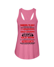 Load image into Gallery viewer, I'm Just A Spoiled Child I'm A Spoiled Granddaughter Of A Crazy Grandpa Ladies Flowy Tank
