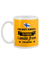 Load image into Gallery viewer, I'm Not Angry I'm Finnish I Smile From The Inside Trending Mug
