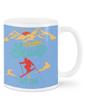Load image into Gallery viewer, I'm Retired Skiing Is My Job Mountainous Terrain Mug
