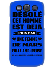 Load image into Gallery viewer, Désolé Cet Homme Est Déjà Pris Par Une Femme De Mars Birthday Gift Phone case
