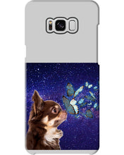 Load image into Gallery viewer, Chihuahua Blue Butterflies Sky Gift For Dog Lovers Phone case
