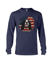 Load image into Gallery viewer, English Cocker Spaniel US Sunflower Gift For Dog Lovers Unisex Long Sleeve
