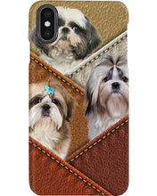 Load image into Gallery viewer, Three Cute Shih Tzu In Bag Gift For Dog Lovers Phone case
