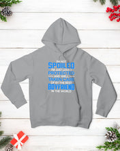 Load image into Gallery viewer, I'm Just Loved Protected And Well Taken Care Of By The Best Boyfriend Hoodie
