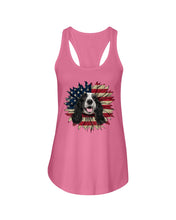Load image into Gallery viewer, English Cocker Spaniel US Sunflower Gift For Dog Lovers Ladies Flowy Tank
