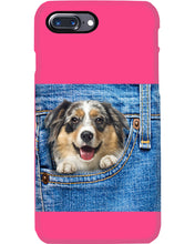 Load image into Gallery viewer, Australian Shepherd In Denim Pocket Gift For Dog Lovers Phone case
