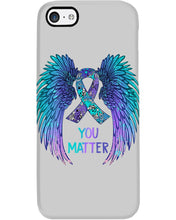 Load image into Gallery viewer, You Matter Ribbon Awareness With Angel Wings Phone case
