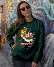 Load image into Gallery viewer, Baseball Xmas Sleigh Loading Gift For Baseball Lovers Sweatshirt
