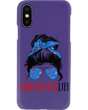 Load image into Gallery viewer, Firefighter Make You Life Safe Lady With Blue Ribbonhead Gift For Women Phone case
