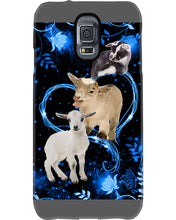 Load image into Gallery viewer, Lovely Phone Case Twinkling Blue Heart Gift For Goat Lovers Phone case
