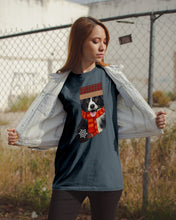 Load image into Gallery viewer, Santa Border Collie In Stock Gift For Dog Lovers Guys Tee
