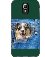 Load image into Gallery viewer, Australian Shepherd In Denim Pocket Gift For Dog Lovers Phone case
