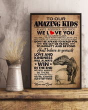 Load image into Gallery viewer, Gift For  Amazing Kids Remember How Much We Love You  Custom Design Vertical Poster
