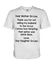Load image into Gallery viewer, Daughter In Law Gift For Mother In Law I Know How Tempting That Option Was Some Days Guys V-Neck
