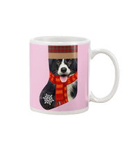 Load image into Gallery viewer, Santa Border Collie In Stock Gift For Dog Lovers Mug
