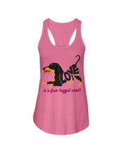 Load image into Gallery viewer, Love Is A Fou-legged Word Cute Gifts For Dog Lovers Ladies Flowy Tank
