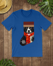 Load image into Gallery viewer, Santa Border Collie In Stock Gift For Dog Lovers Guys Tee
