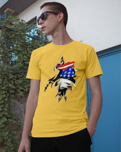 Load image into Gallery viewer, Eagle Giant Scratch USA Flag Gift For Women Guys Tee

