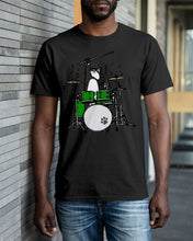 Load image into Gallery viewer, Funny Cat Playing Drums Great Gift For Cat Lovers Guys Tee
