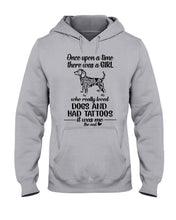 Load image into Gallery viewer, A Girl Who Really Loved Dogs and Had Tattoos Trending Hoodie
