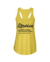 Load image into Gallery viewer, Librarian Keeper Of Books Guardian Of Knowledge Custom Gift For Librarian Ladies Flowy Tank
