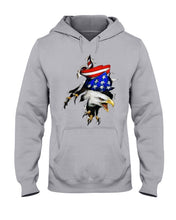 Load image into Gallery viewer, Eagle Giant Scratch USA Flag Gift For Women Hoodie
