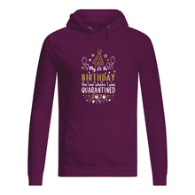 Load image into Gallery viewer, Vintage Funny My 45th Birthday The One Where I Was Quarantined Hoodie
