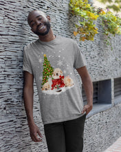 Load image into Gallery viewer, Funny Golden Retrievers Sleep In Red Boots Gift For Dog Lovers Guys Tee
