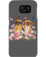 Load image into Gallery viewer, Pekingese With Peonies Gift For Dog Lovers Phone case
