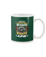Load image into Gallery viewer, Never Underestimate   A June  Grandpa Trending For Birthday Gift Mug
