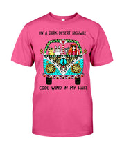Load image into Gallery viewer, Cats Lovers Gifts - On A Dark Desert Highway Cool Wind In My Hair Guys Tee
