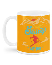Load image into Gallery viewer, I'm Retired Skiing Is My Job Mountainous Terrain Mug
